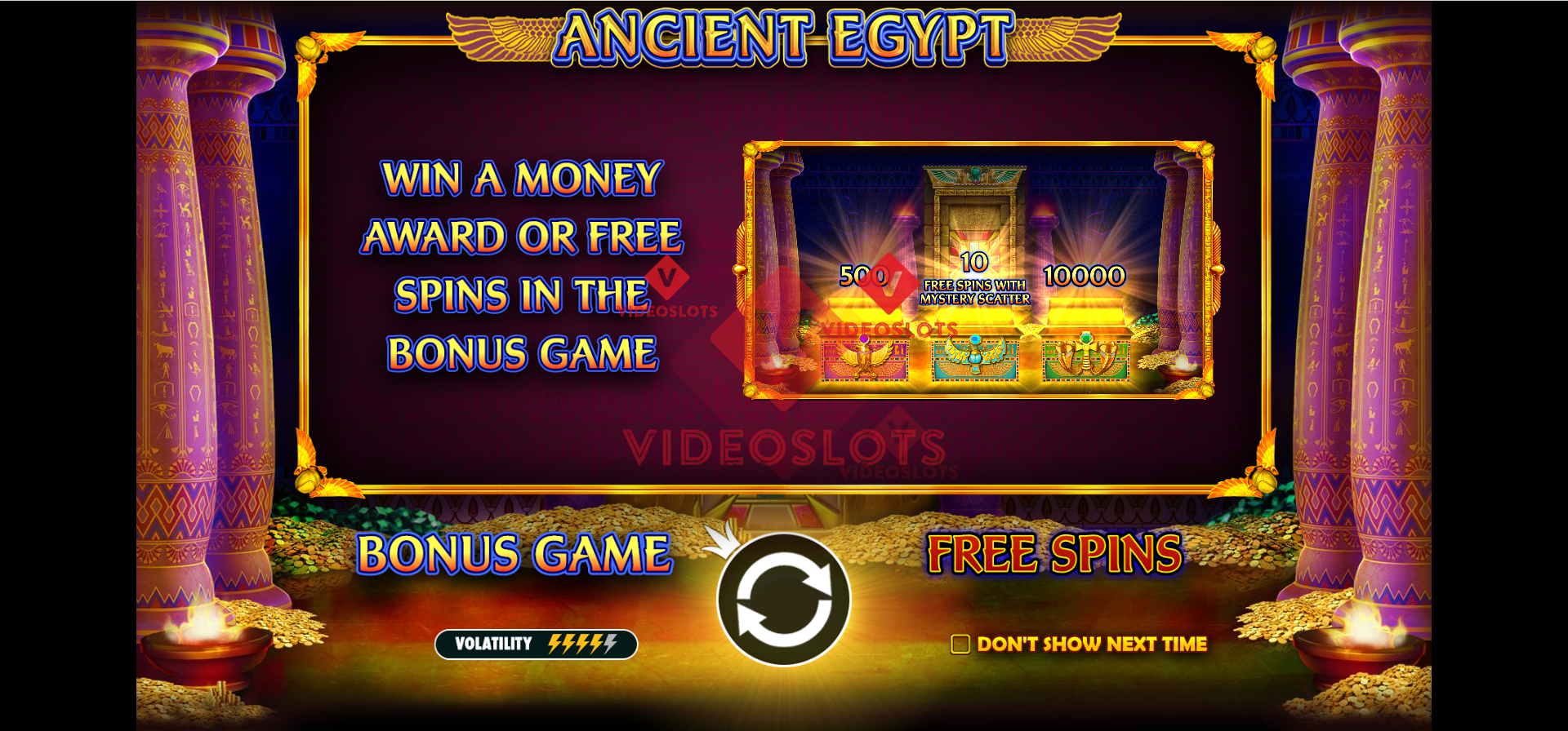 Game Intro for Ancient Egypt slot by Pragmatic Play