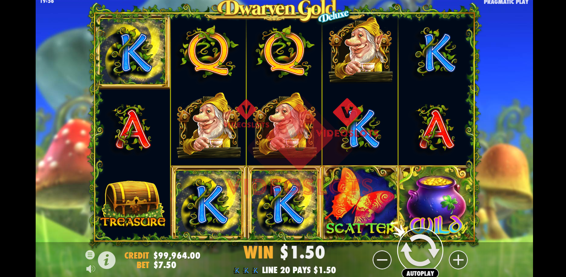 Base Game for Dwarven Gold Deluxe slot by Pragmatic Play