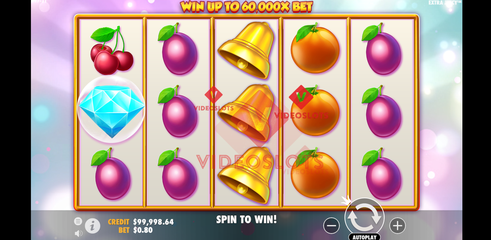 Base Game for Extra Juicy slot by Pragmatic Play