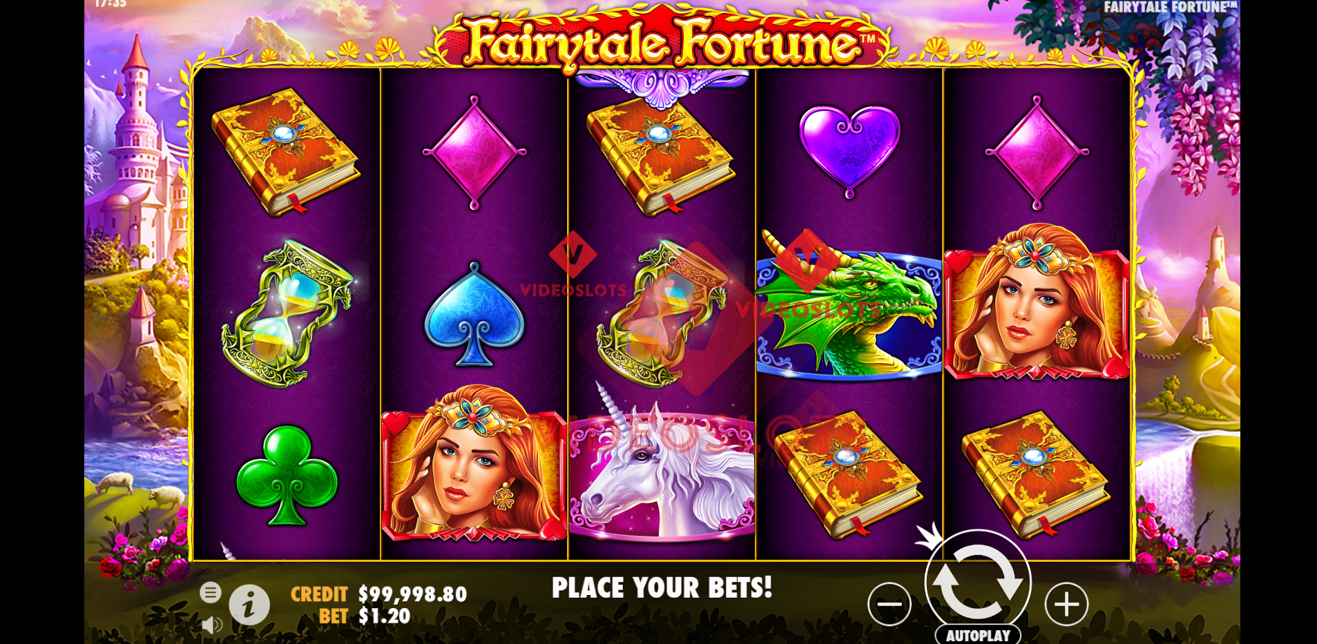 Base Game for Fairytale Fortune slot by Pragmatic Play