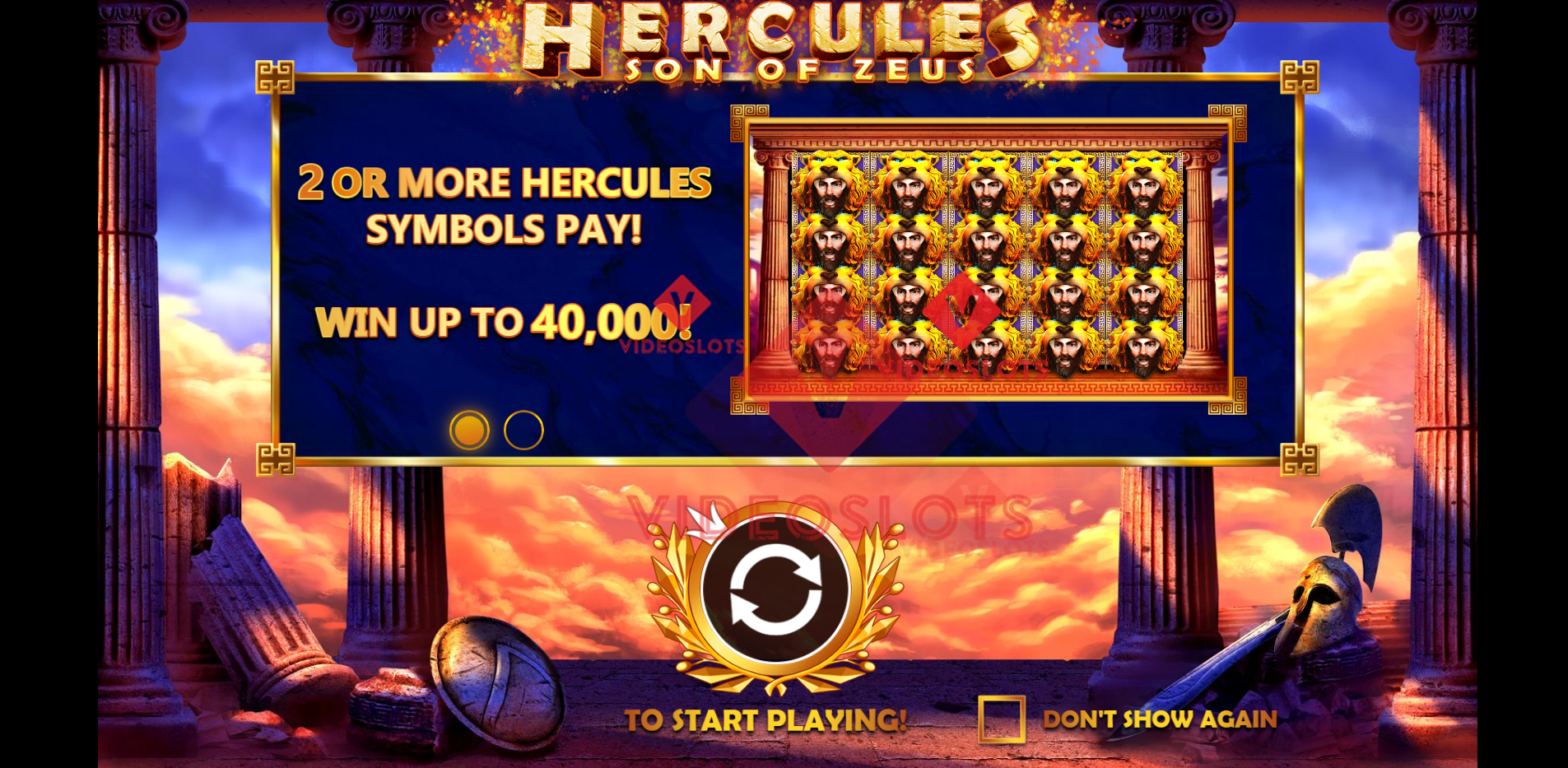 Game Intro for Hercules Son of Zeus slot by Pragmatic Play