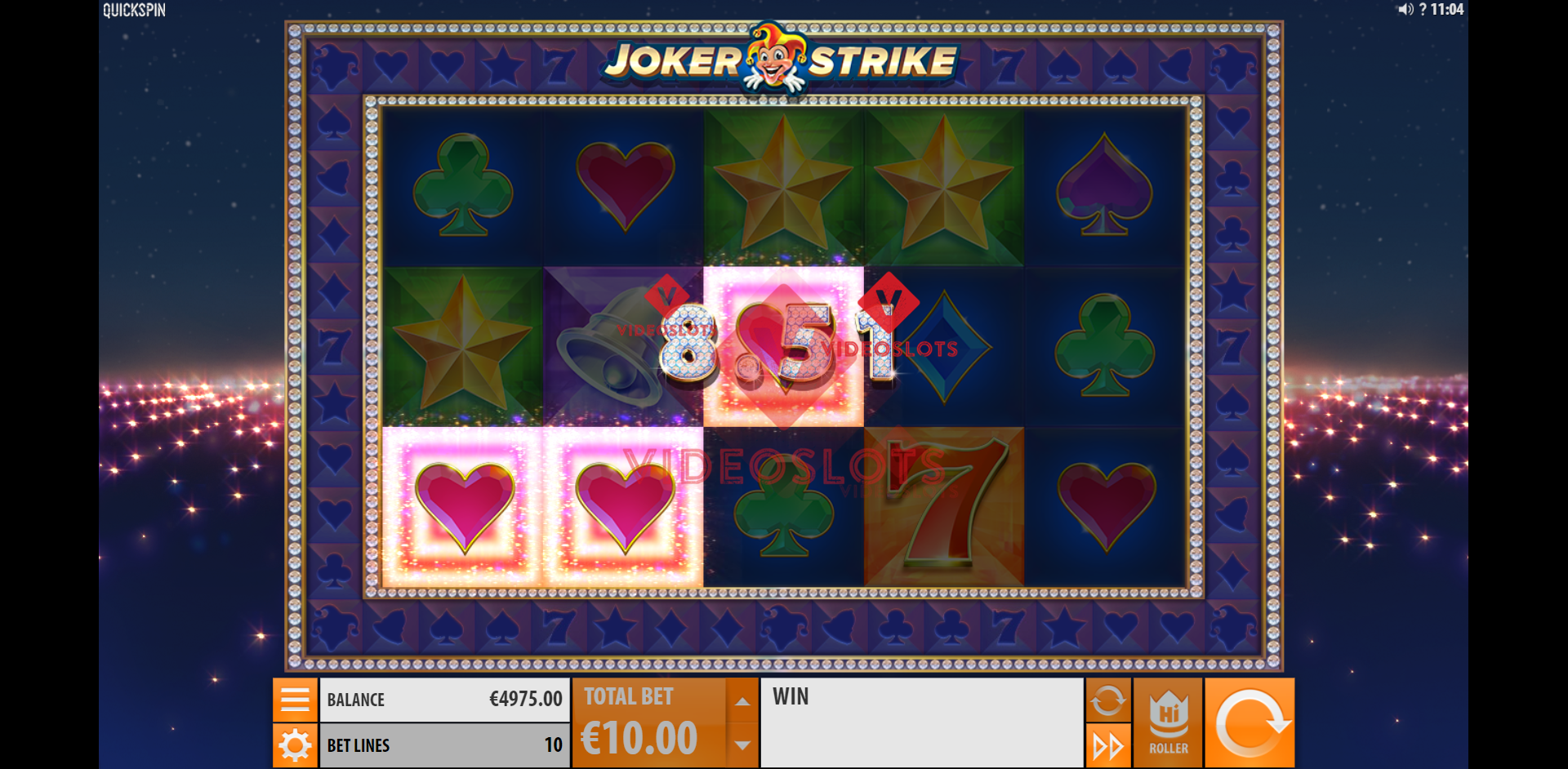 Base Game for Joker Strike slot from Quickspin