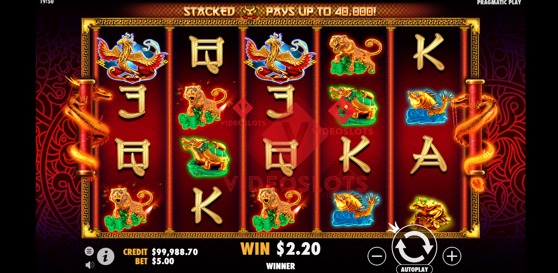 Base Game for Lucky Dragons slot by Pragmatic Play