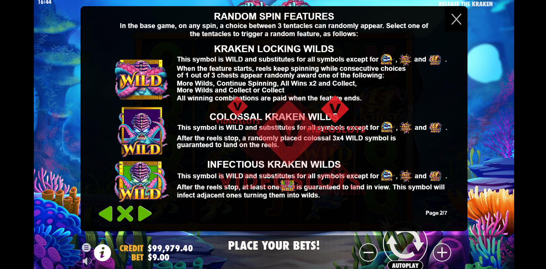 Game Rules for Release The Kraken slot by Pragmatic Play