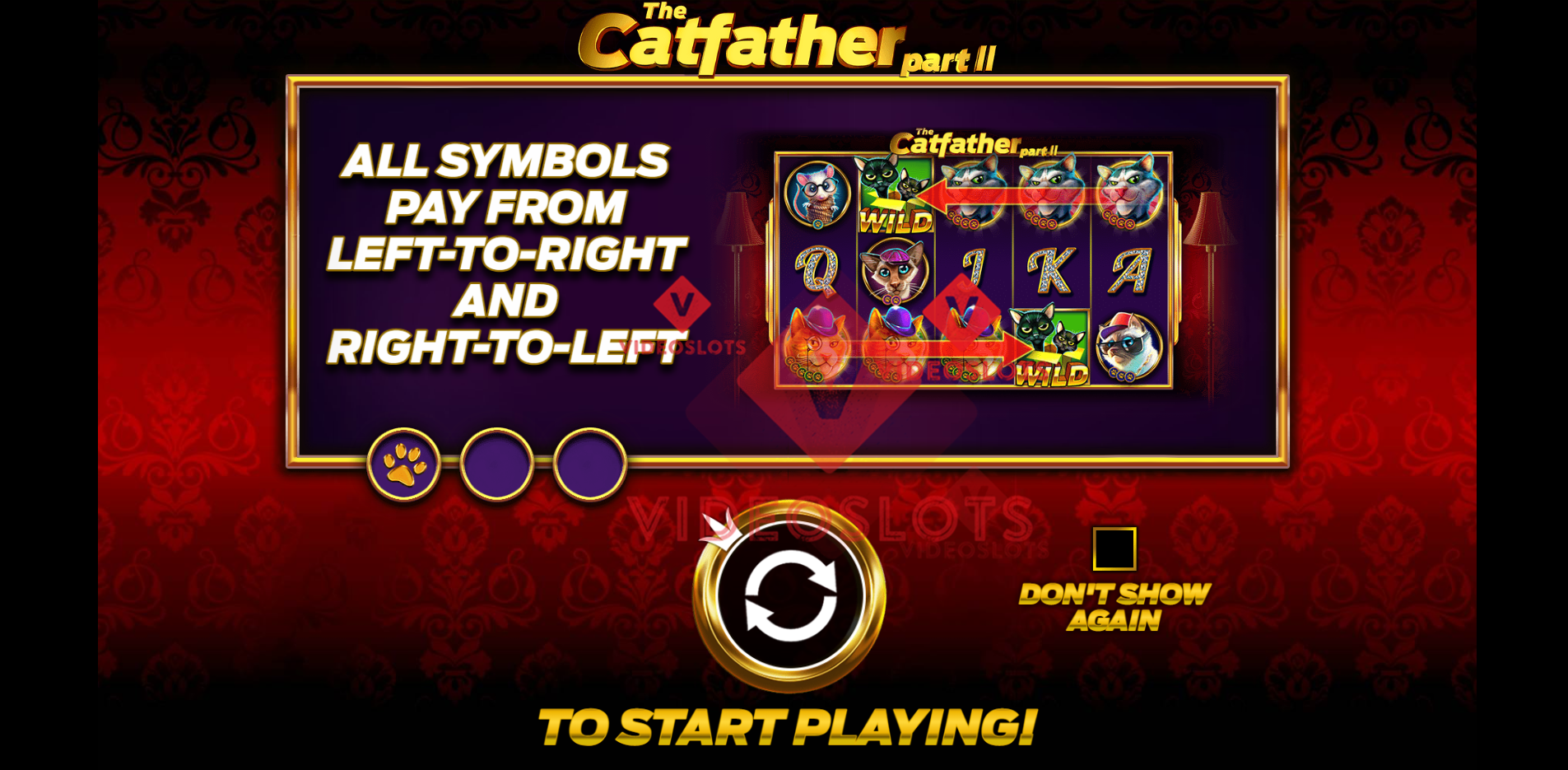 Game Intro for The Catfather Part Ii slot by Pragmatic Play