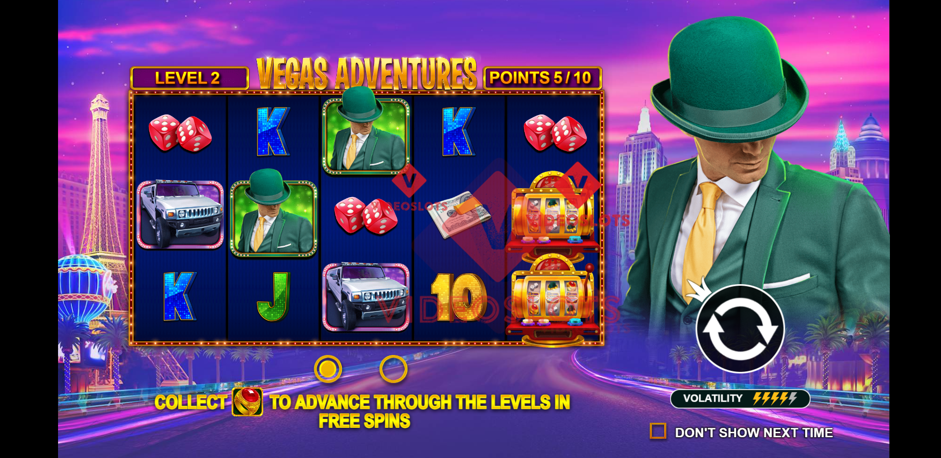 Game Intro for Vegas Adventures slot by Pragmatic Play