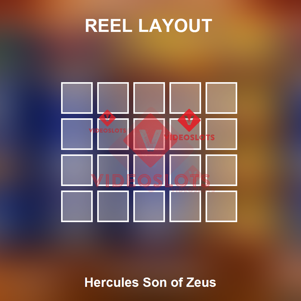 Hercules Son Of Zeus reel layout