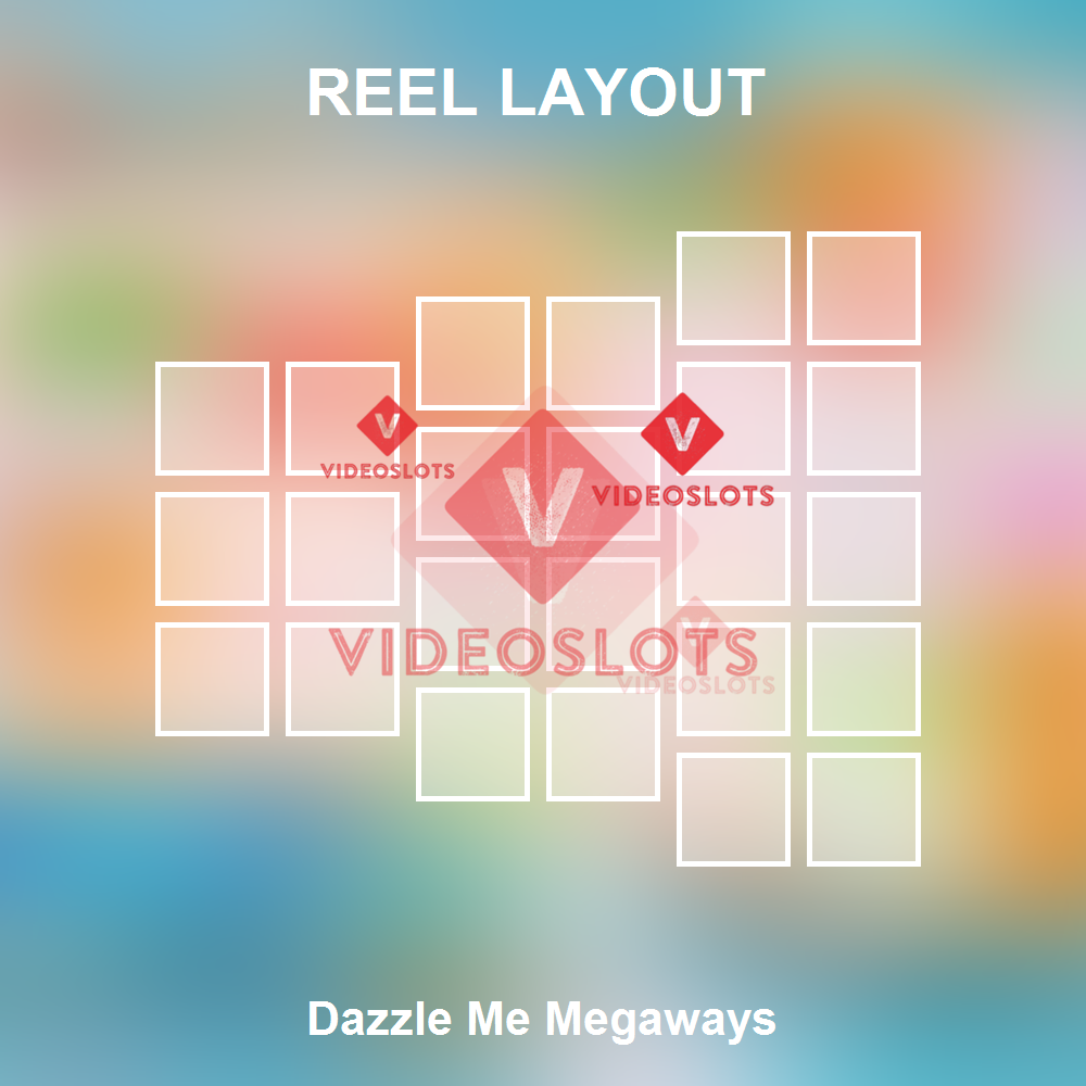 Dazzle Me Megaways reel layout