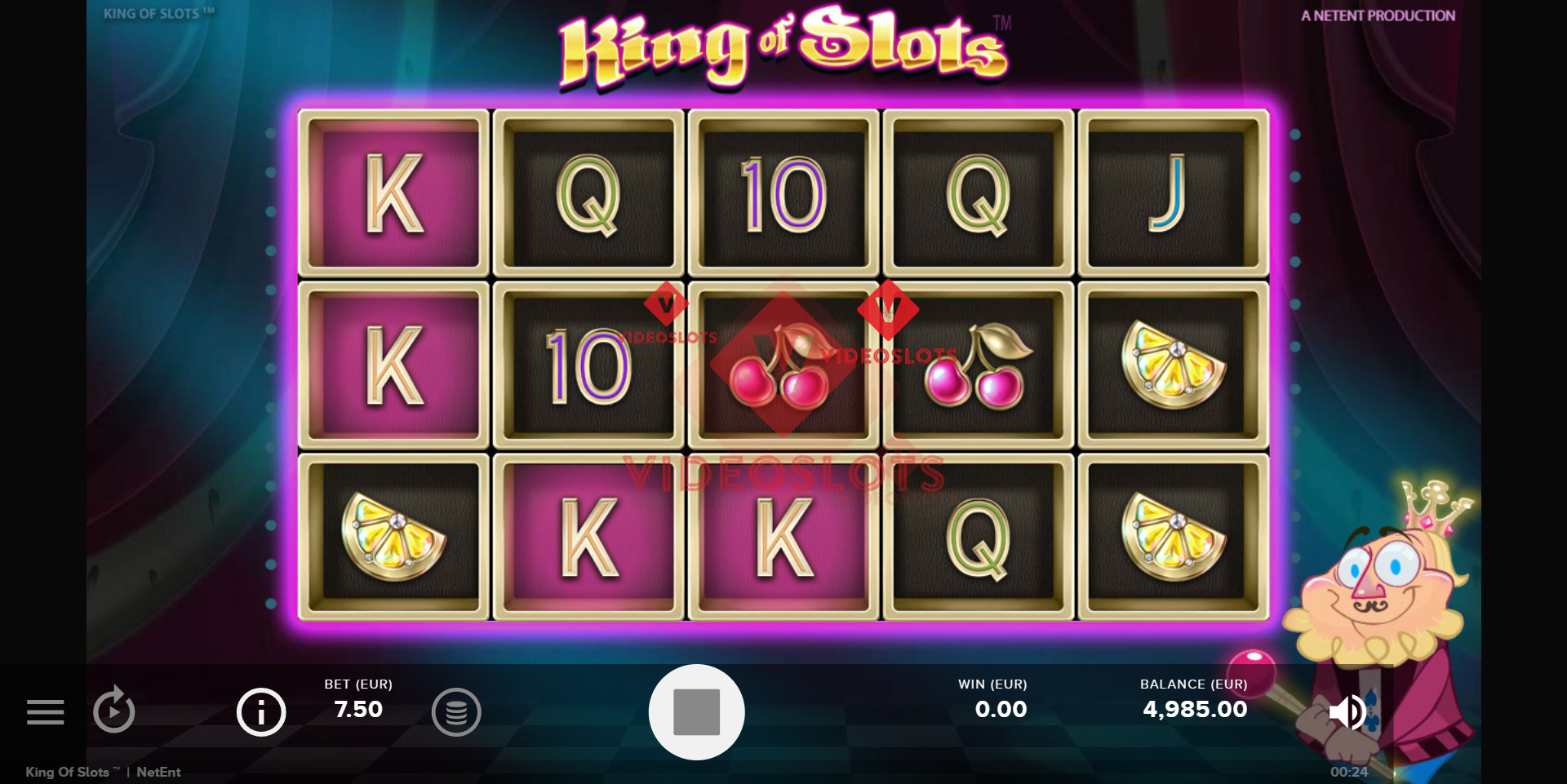 Base Game for King of Slots slot from NetEnt