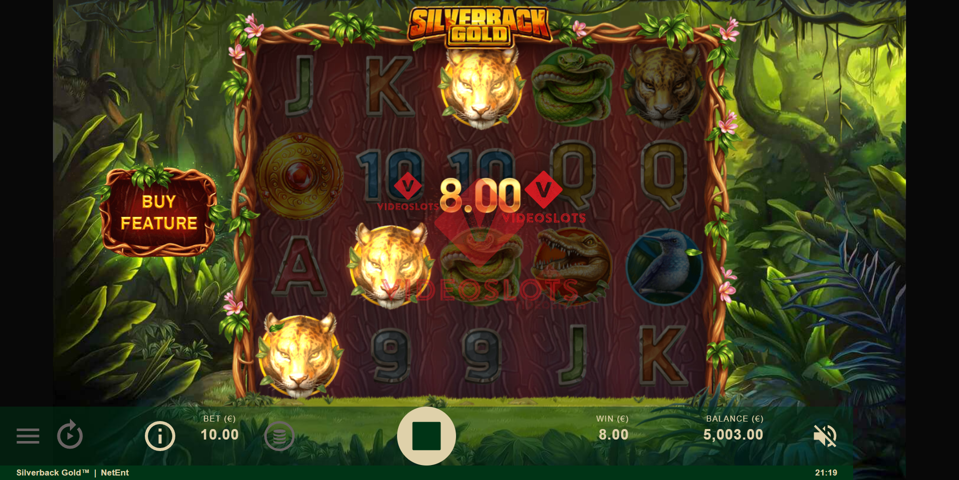 Base Game for Silverback Gold slot from NetEnt