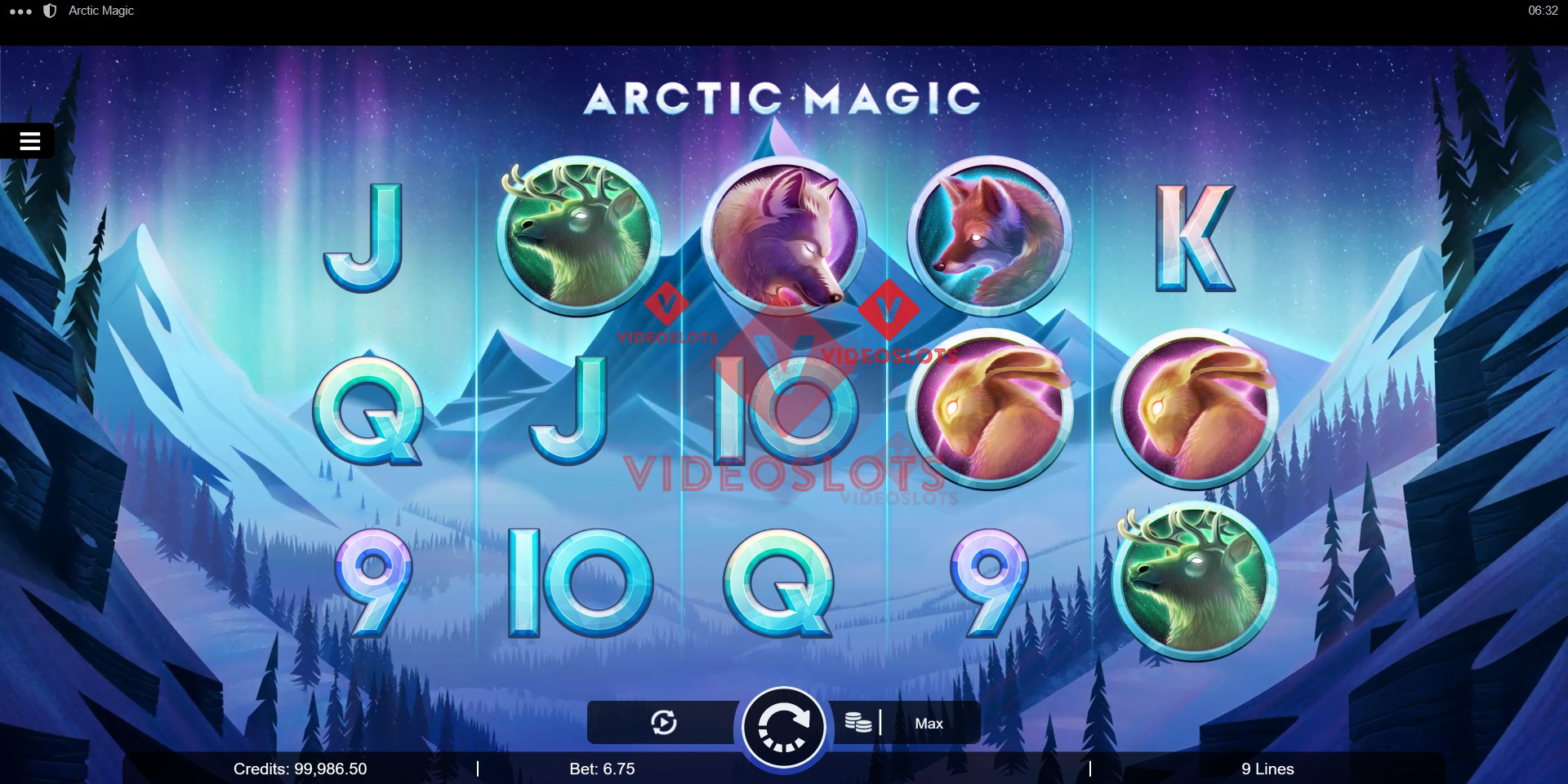 Base Game for Arctic Magic slot for Microgaming