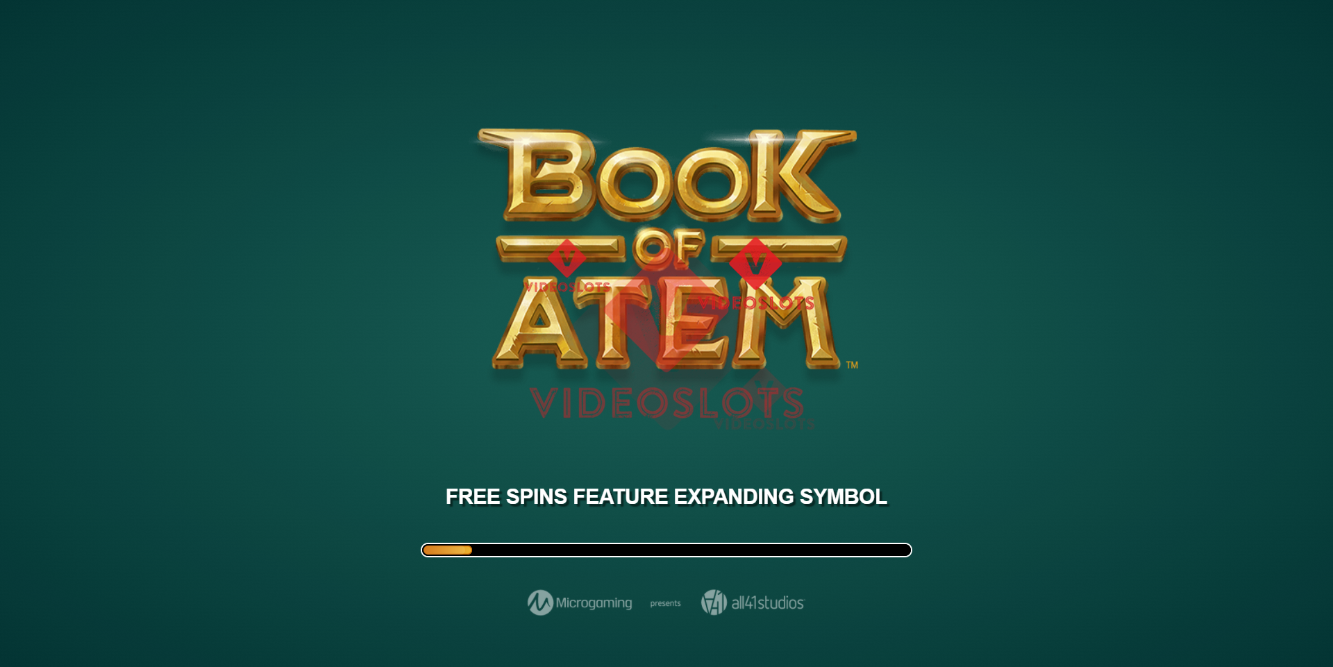 Game Intro for Book of Atem slot for Microgaming