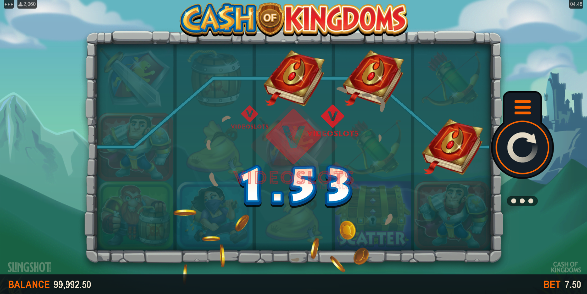 Base Game for Cash of Kingdoms slot for Microgaming