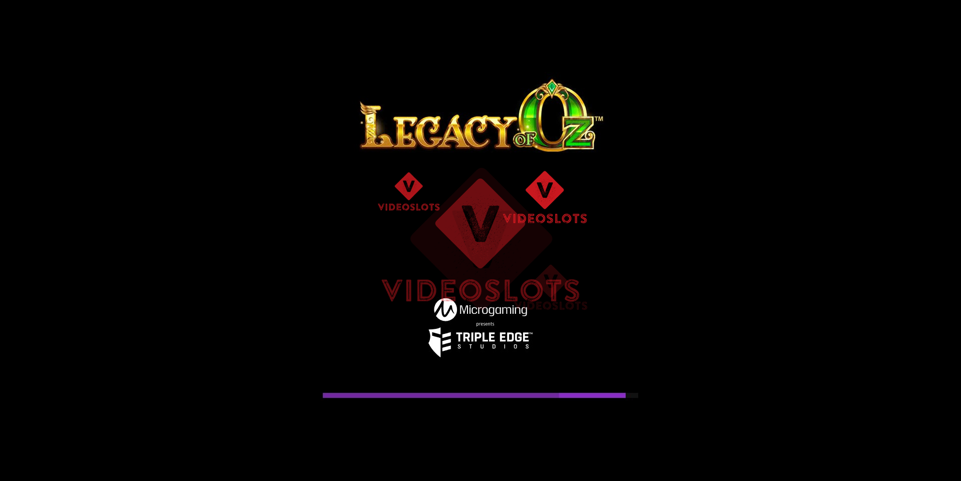 Game Intro for Legacy of Oz slot for Microgaming