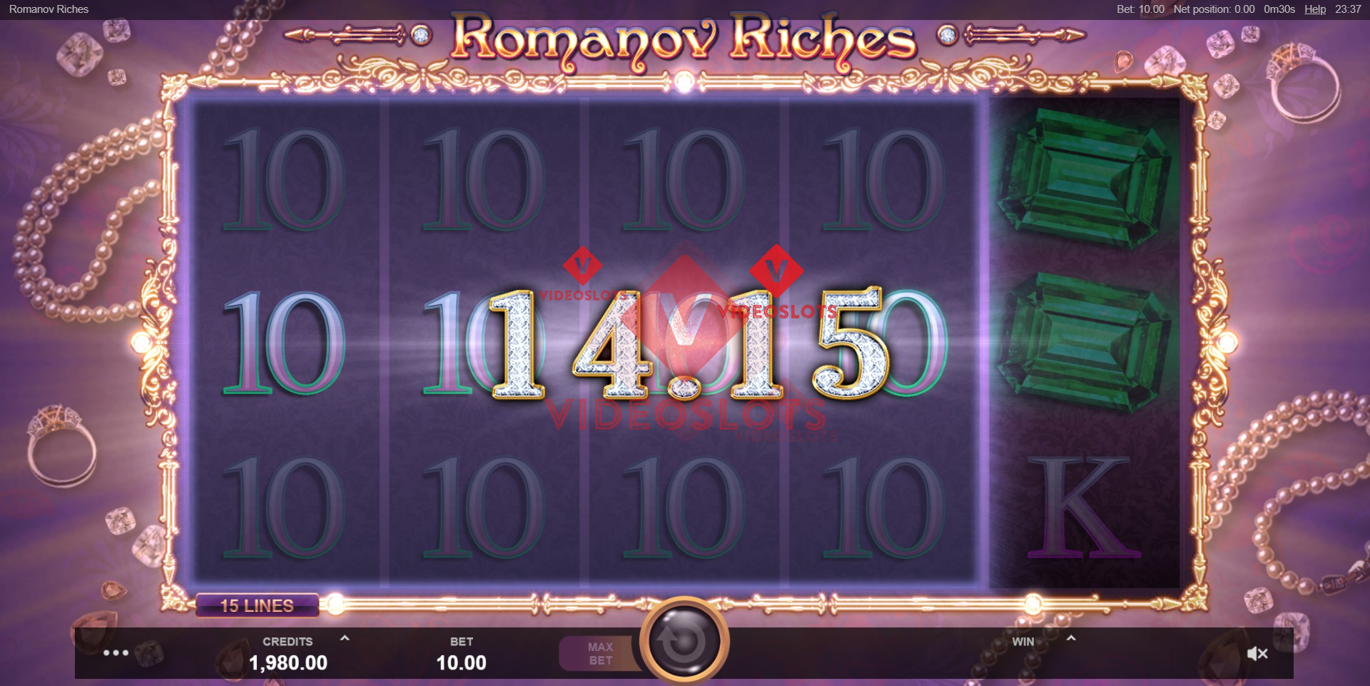 Base Game for Romanov Riches slot for Microgaming