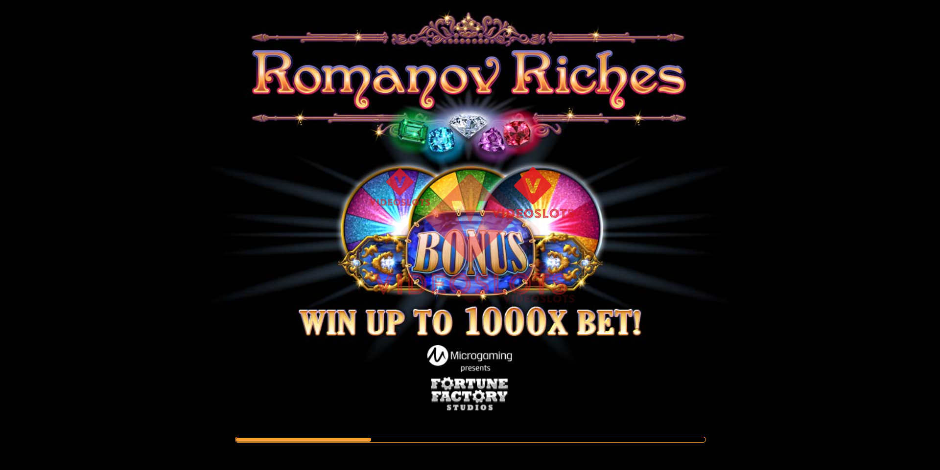 Game Intro for Romanov Riches slot for Microgaming
