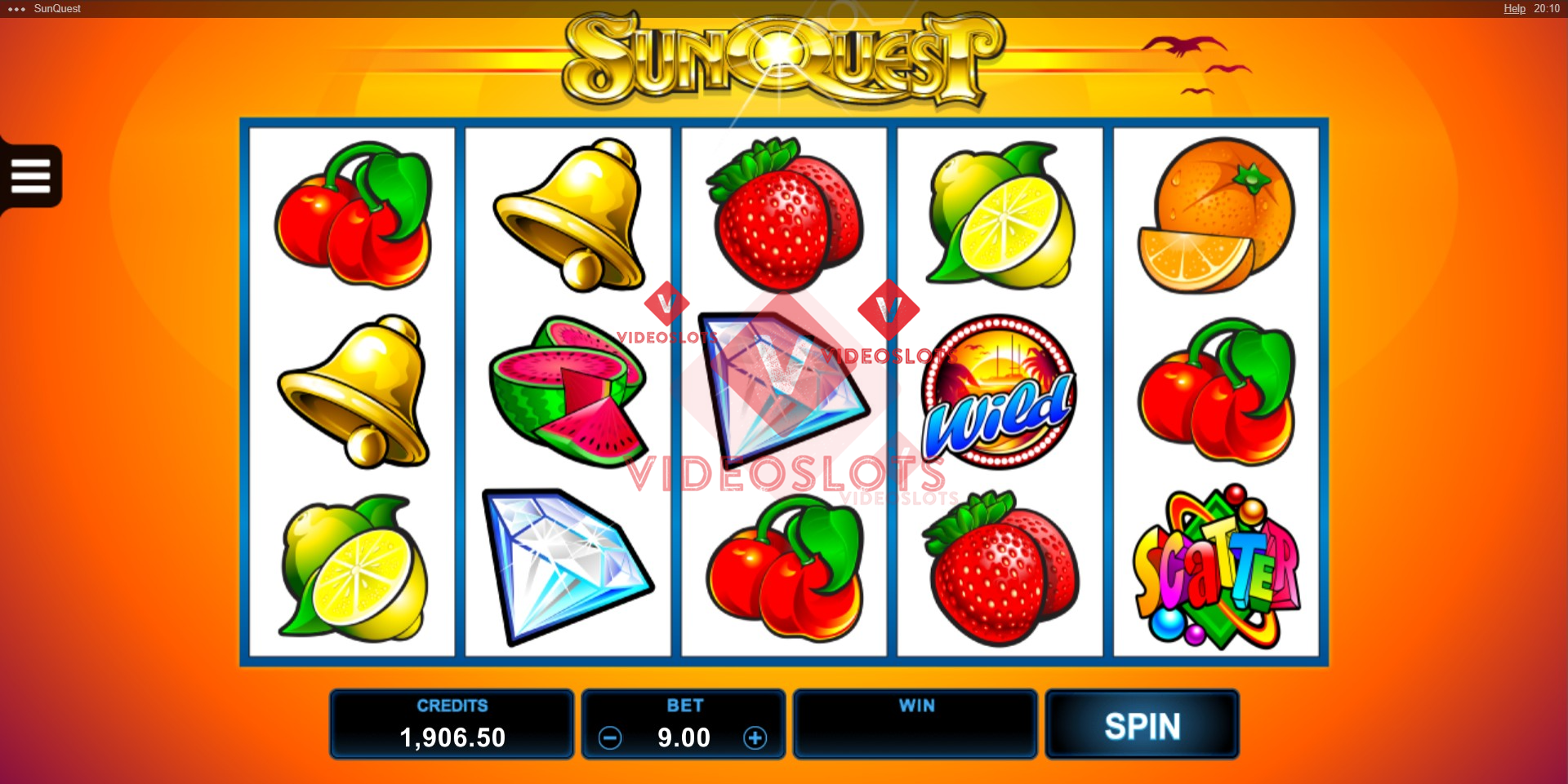 Base Game for SunQuest slot for Microgaming