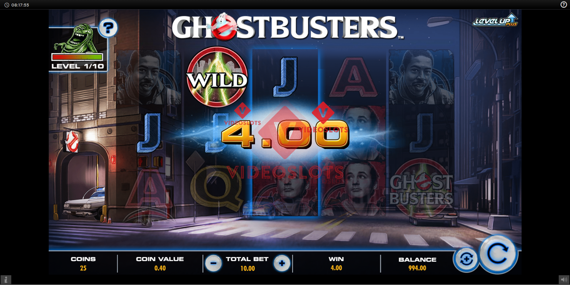 Base Game for Ghostbusters Plus slot from IGT
