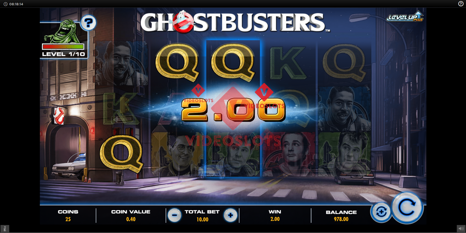 Base Game for Ghostbusters Plus slot from IGT