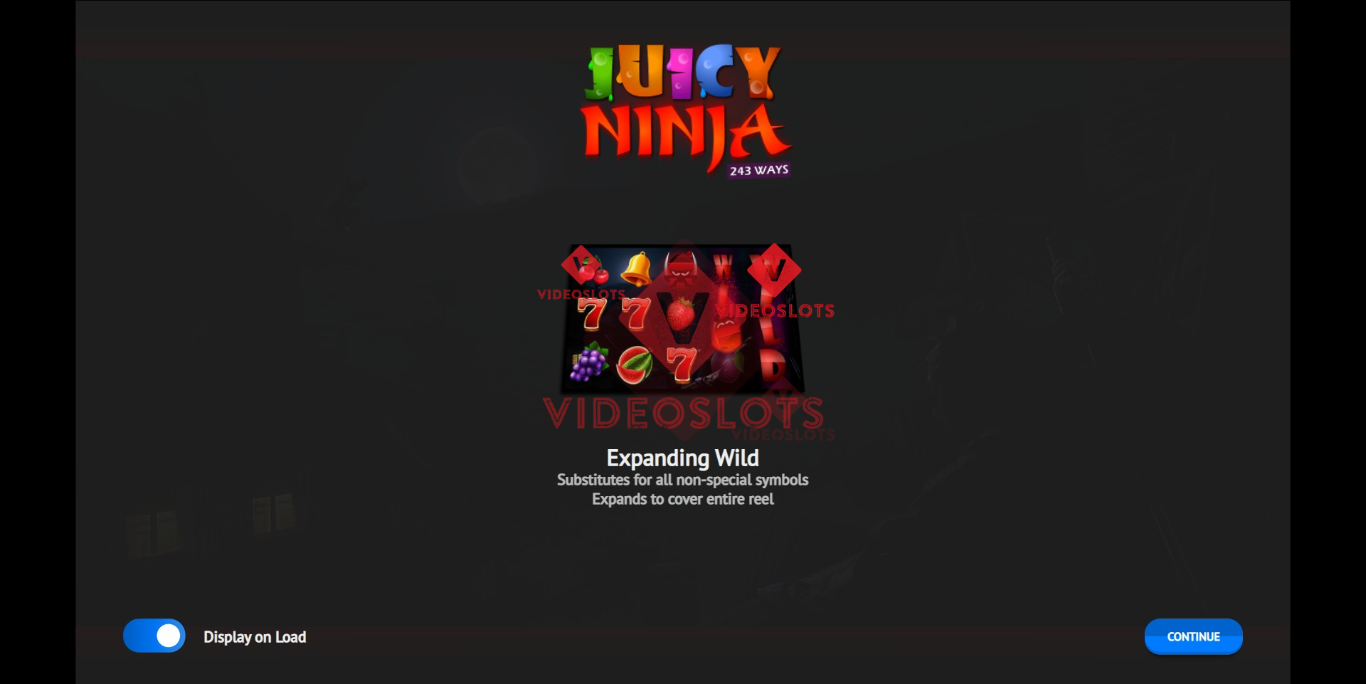 Juicy Ninja slot game intro by 1X2 Gaming