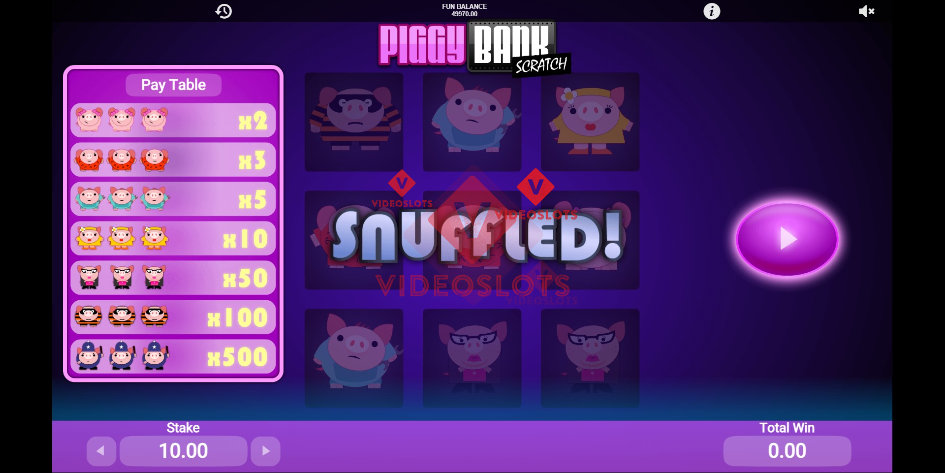 Piggy Bank slot base game by 1X2 Gaming