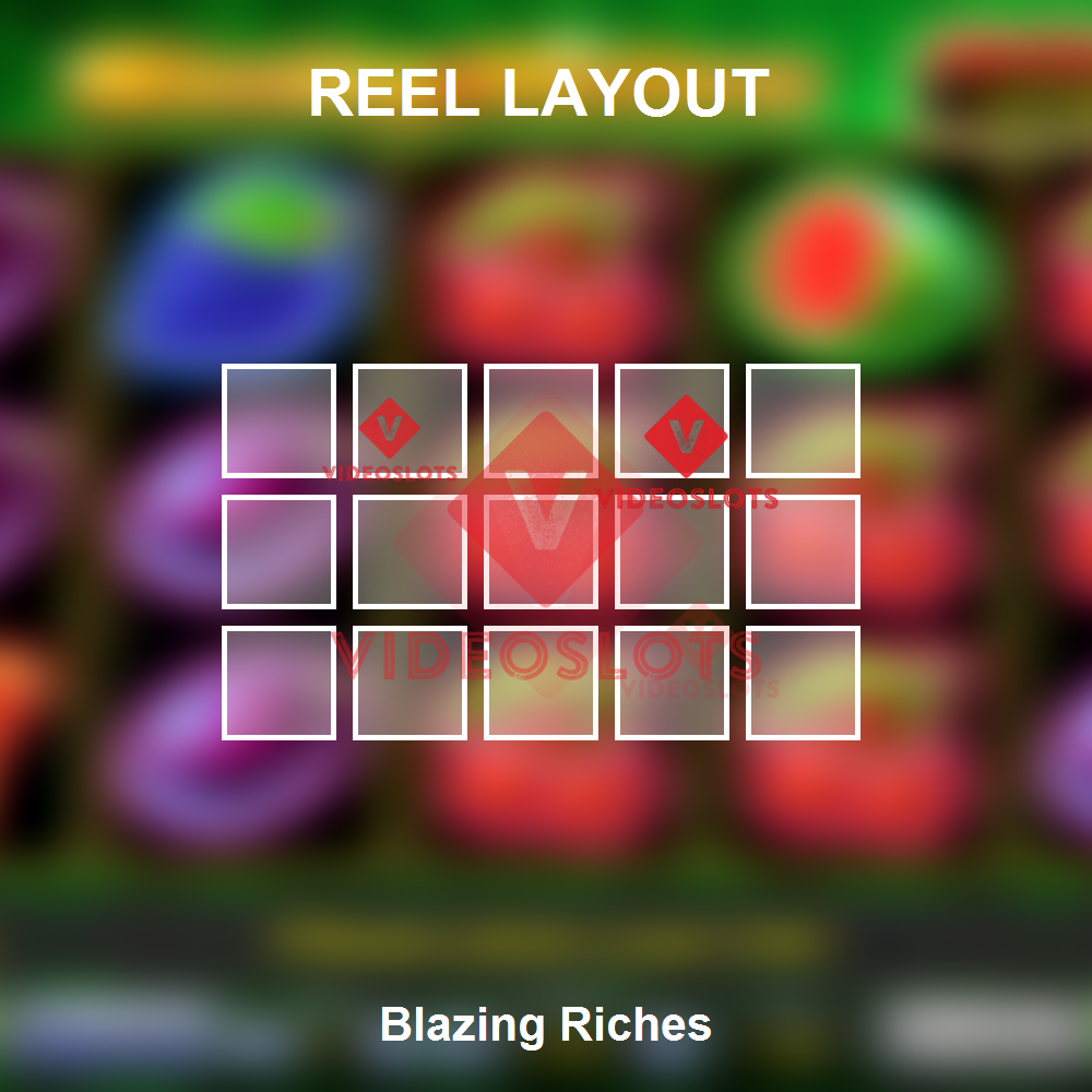 Blazing Riches reel layout