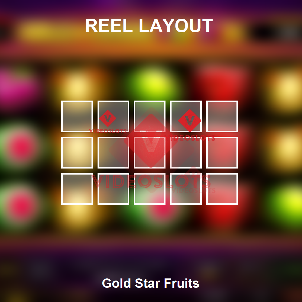 Gold Star Fruits reel layout