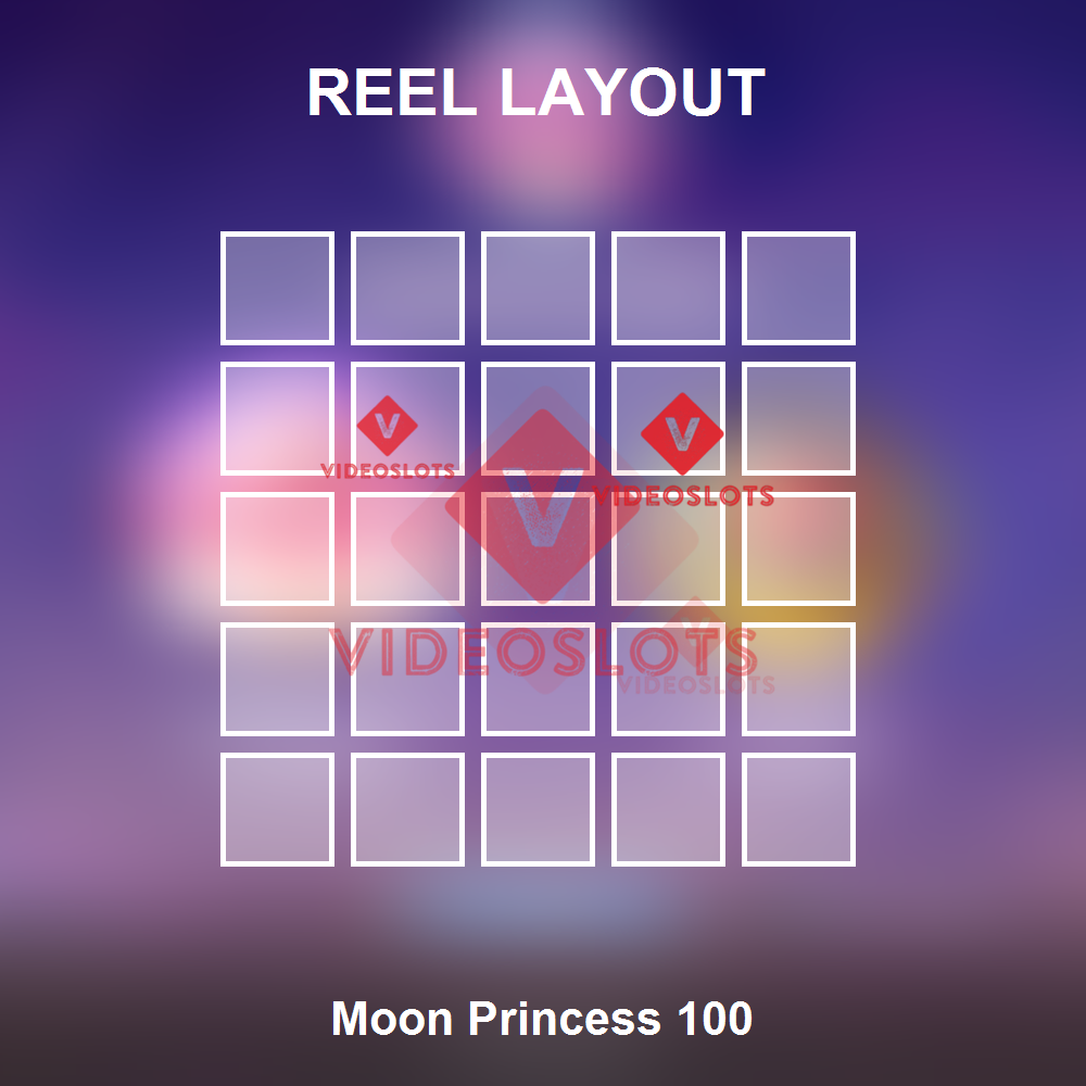 Moon Princess 100 reel layout