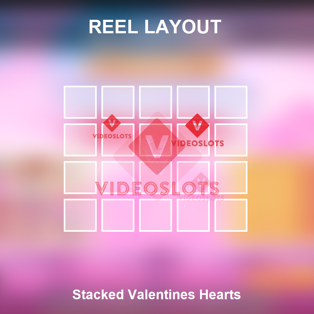 Stacked Valentines Hearts reel layout
