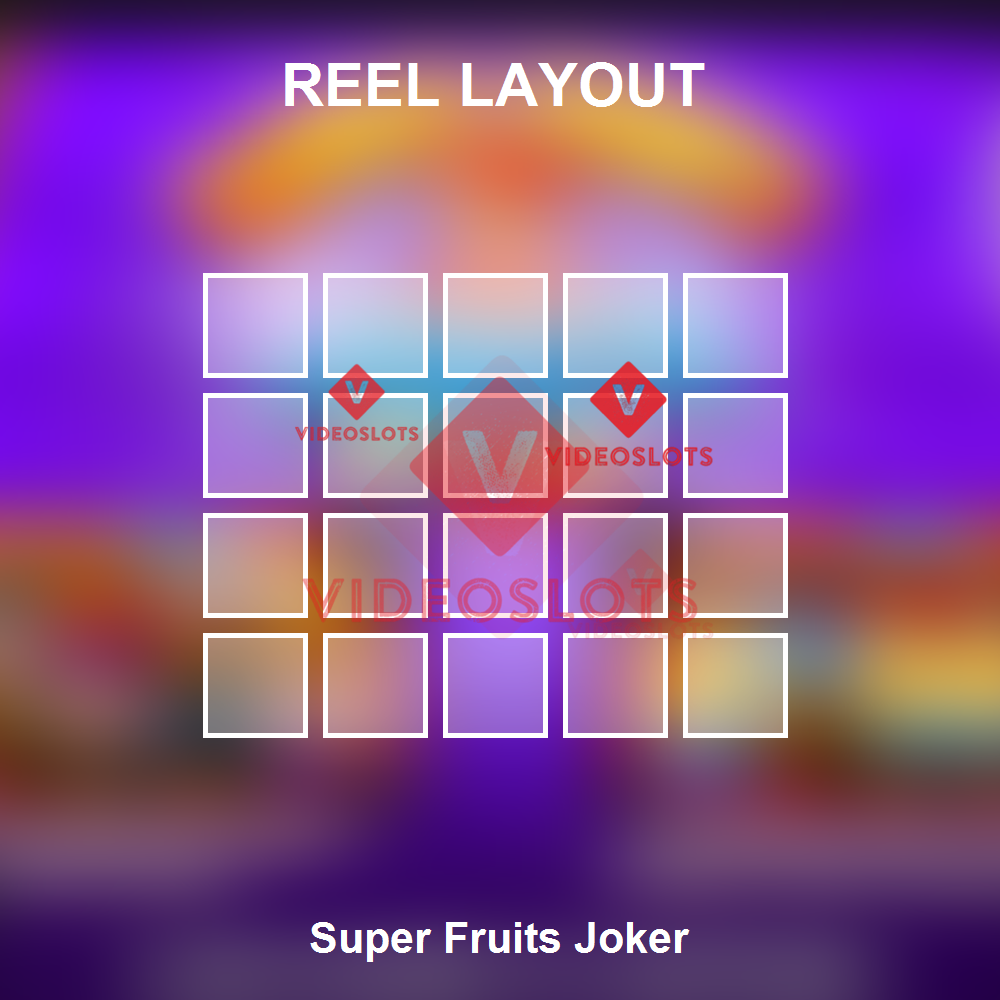 Super Fruits Joker reel layout