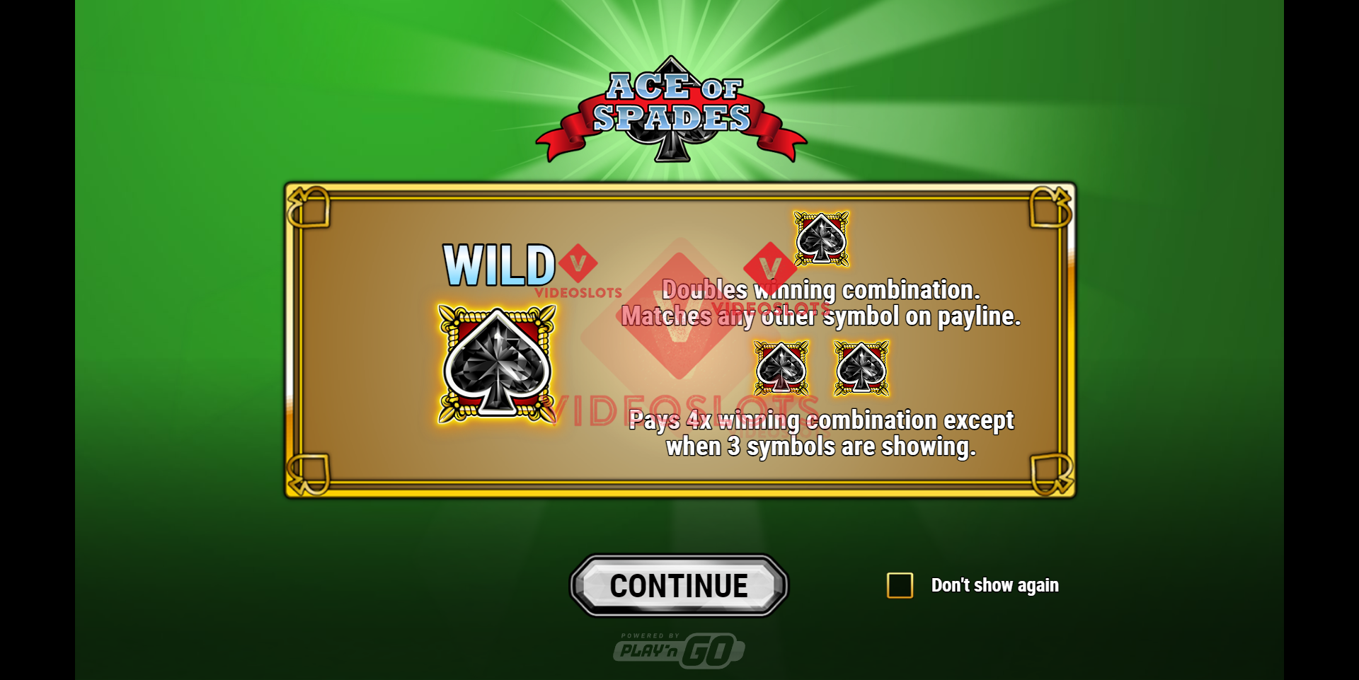 Ace Of Spades slot logo