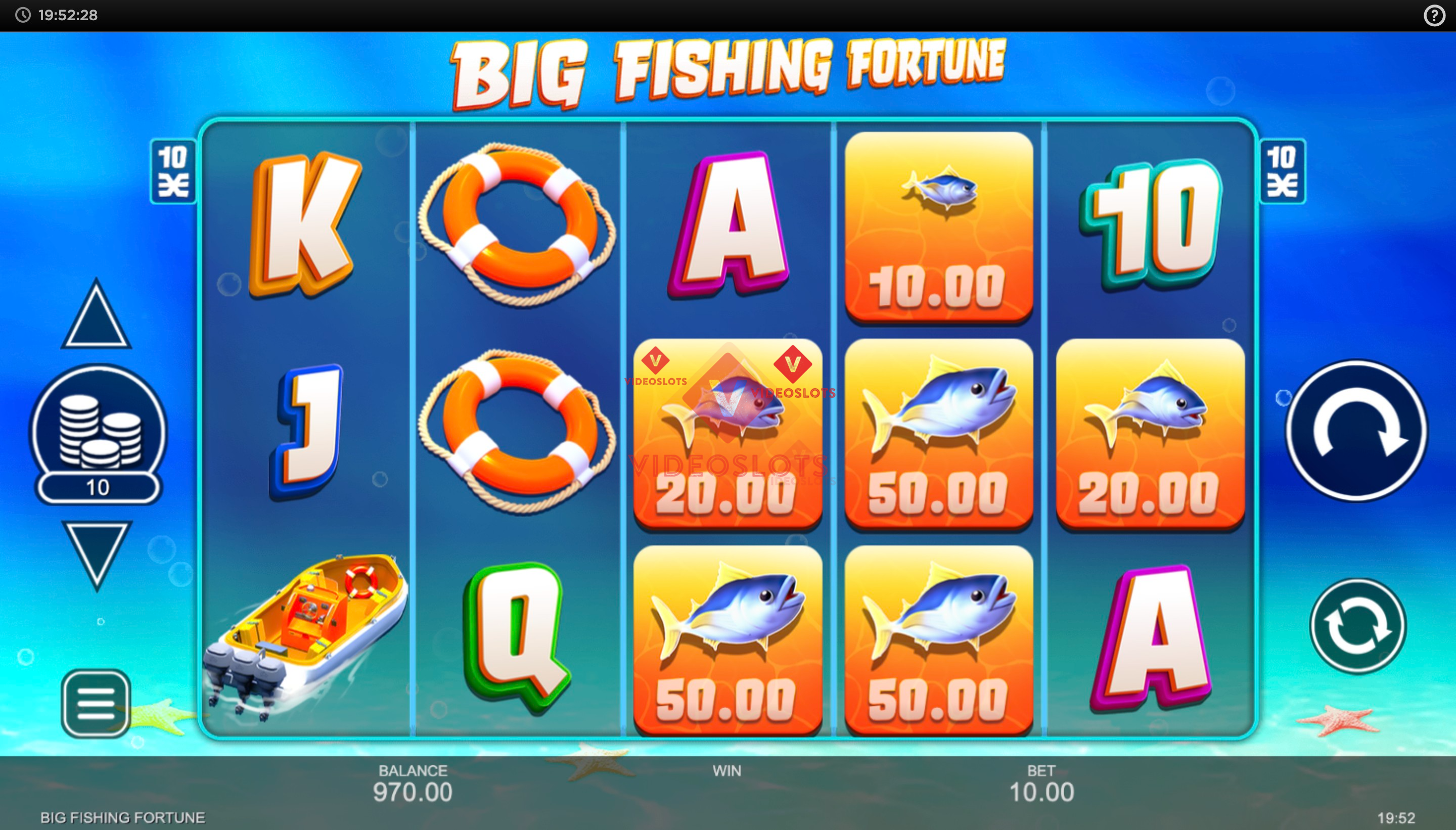 Base Game for Big Fishing Fortune slot from Inspired Gaming