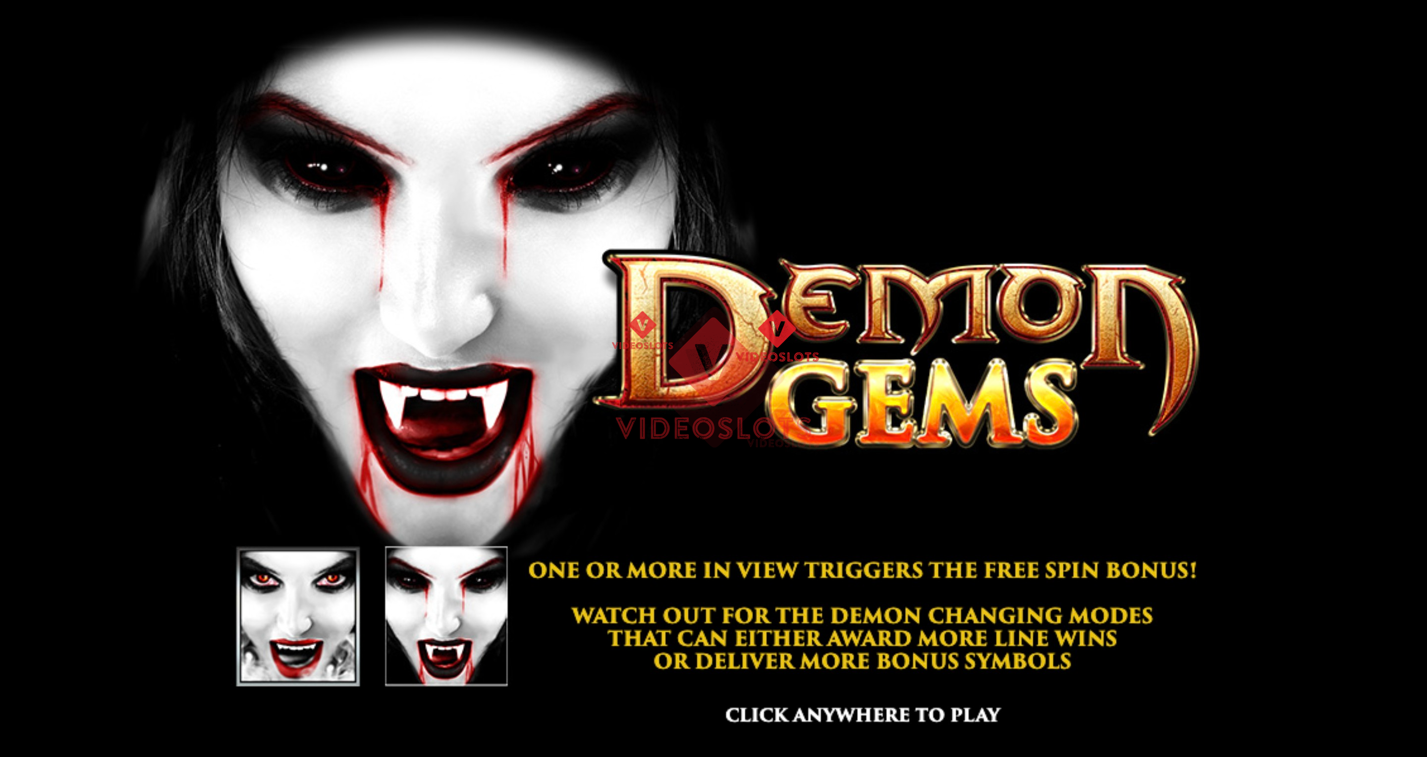 Game Intro for Demon Gems slot from Inspired Gaming
