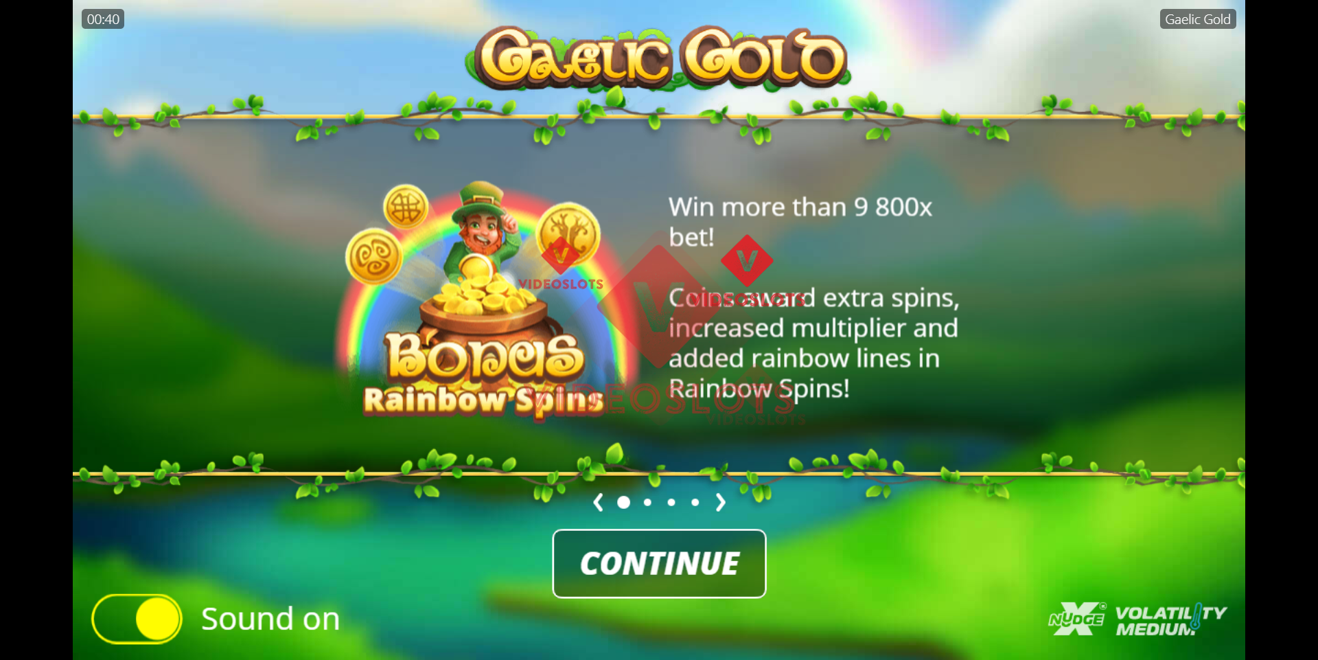 Game Intro for Gaelic Gold slot from NoLimit City