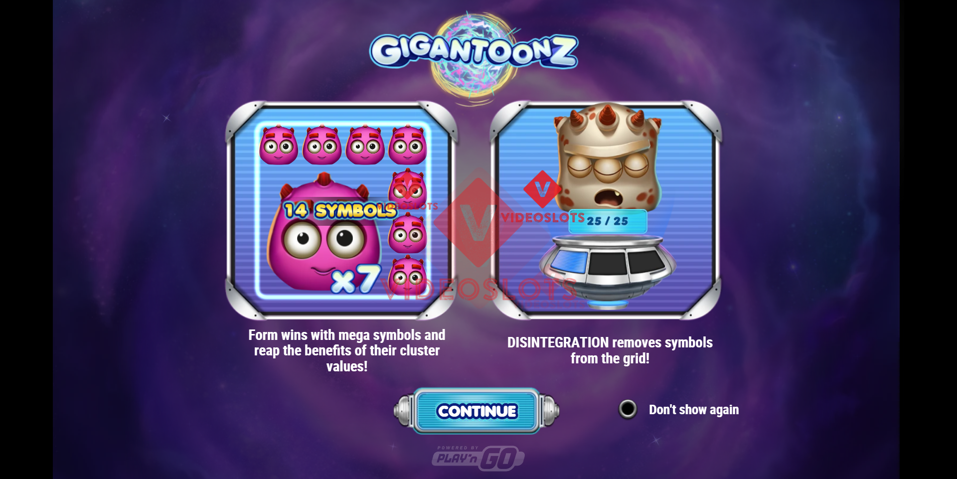 Game Intro for Gigantoonz slot from Play'n Go