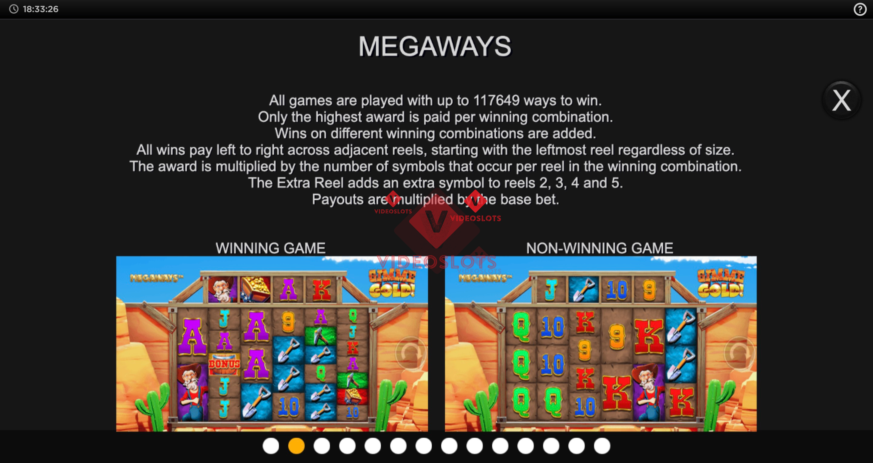 Game Rules for Gimme Gold Megaways slot from Inspired Gaming