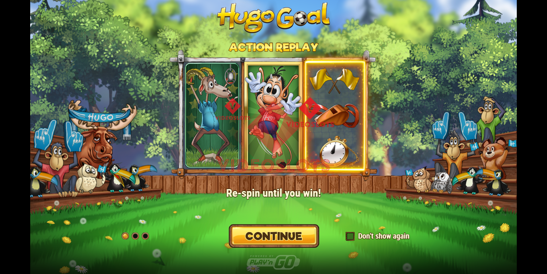 Game Intro for Hugo Goal slot from Play'n Go