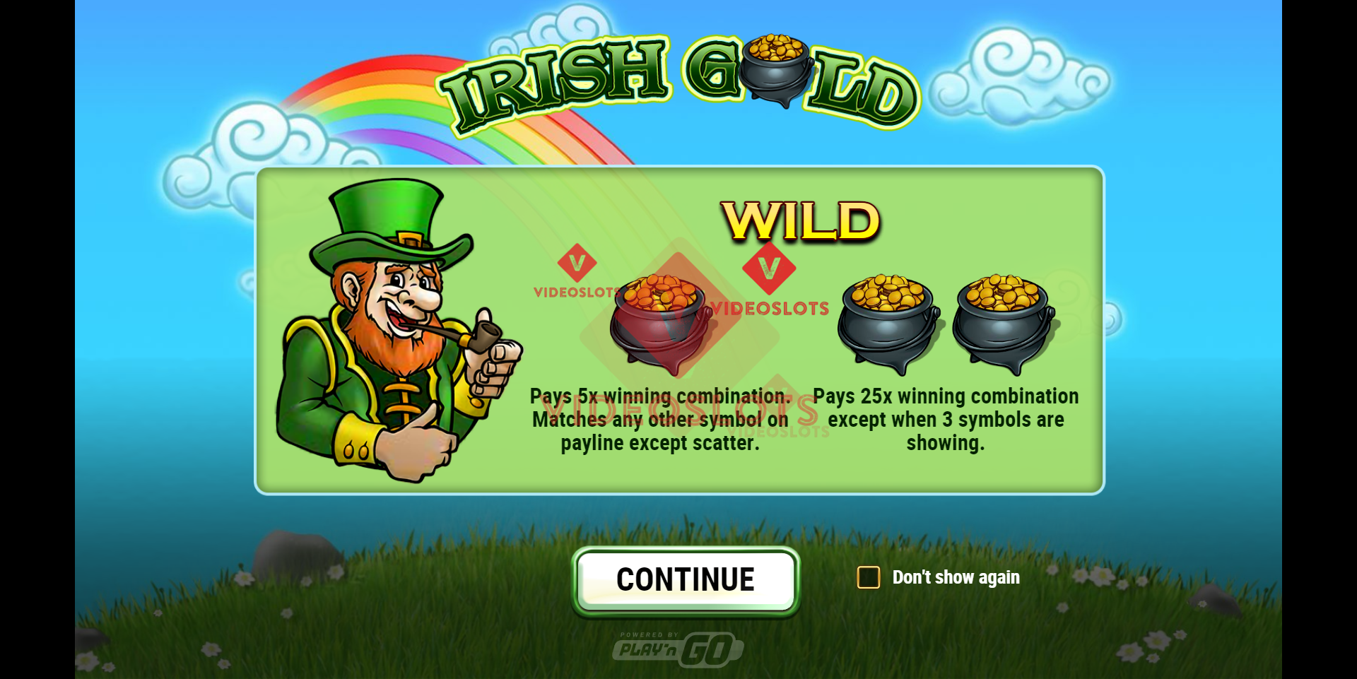 Game Intro for Irish Gold slot from Play'n Go
