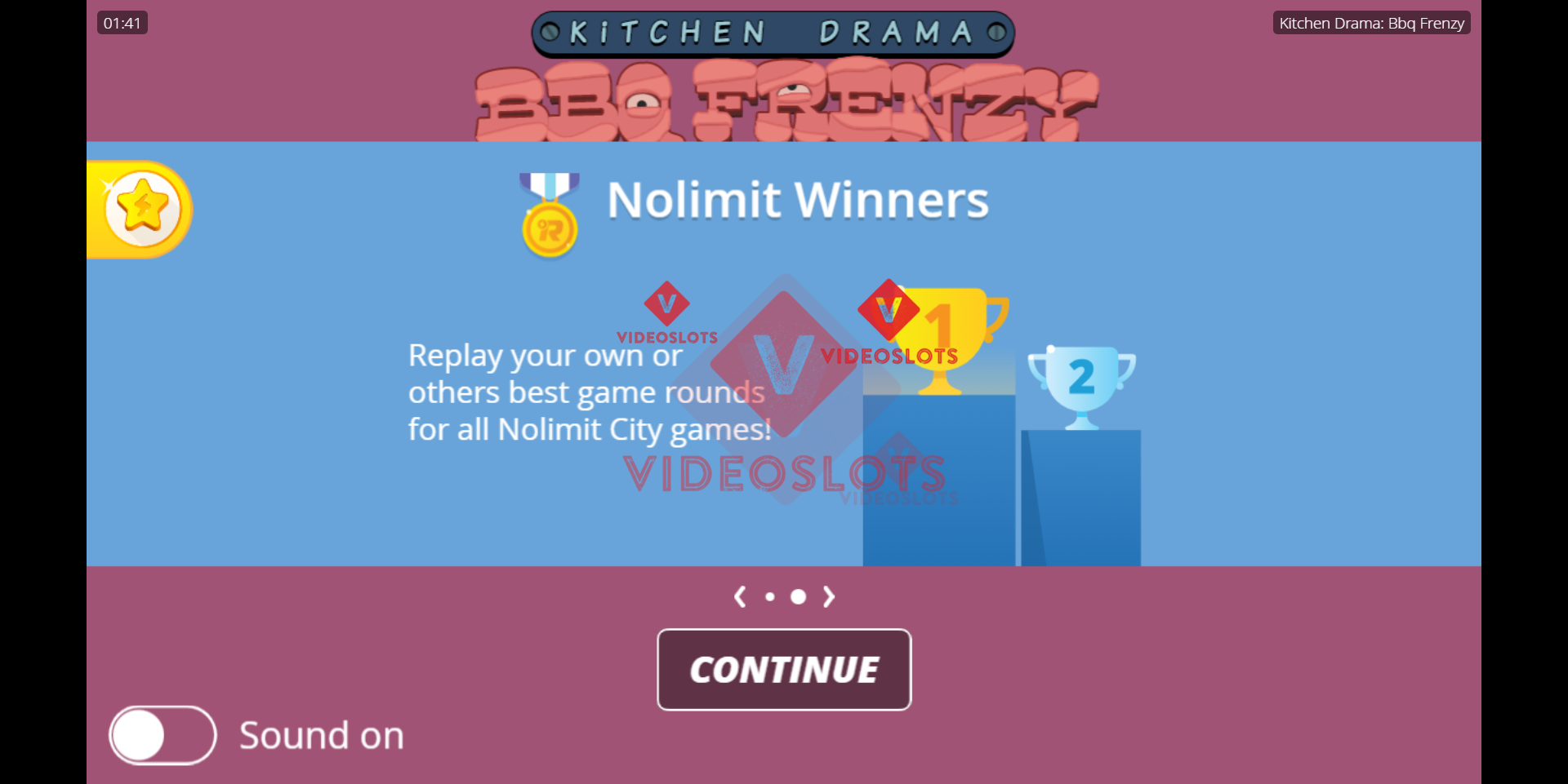 Game Intro for Kitchen Drama BBQ Frenzy slot from NoLimit City