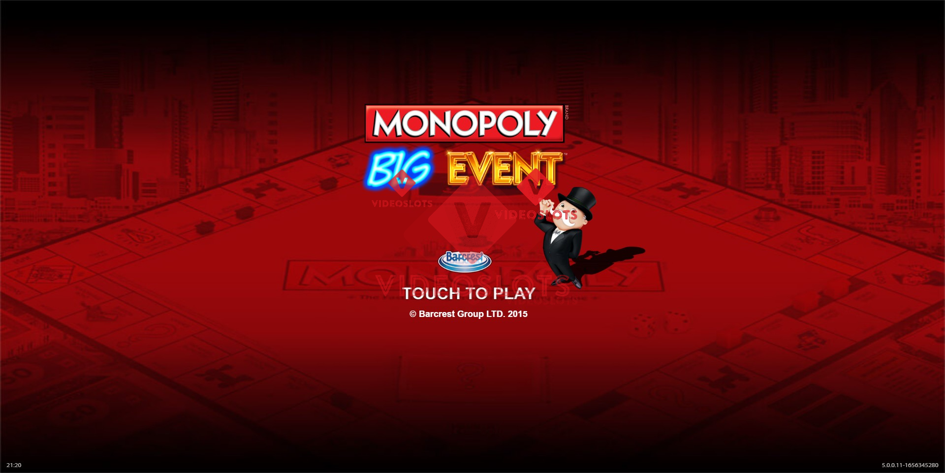 Game Intro for Monopoly Big Event slot from Barcrest
