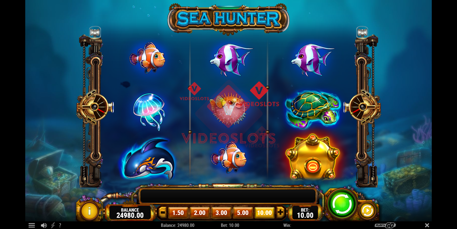 Base Game for Sea Hunter slot from Play'n Go