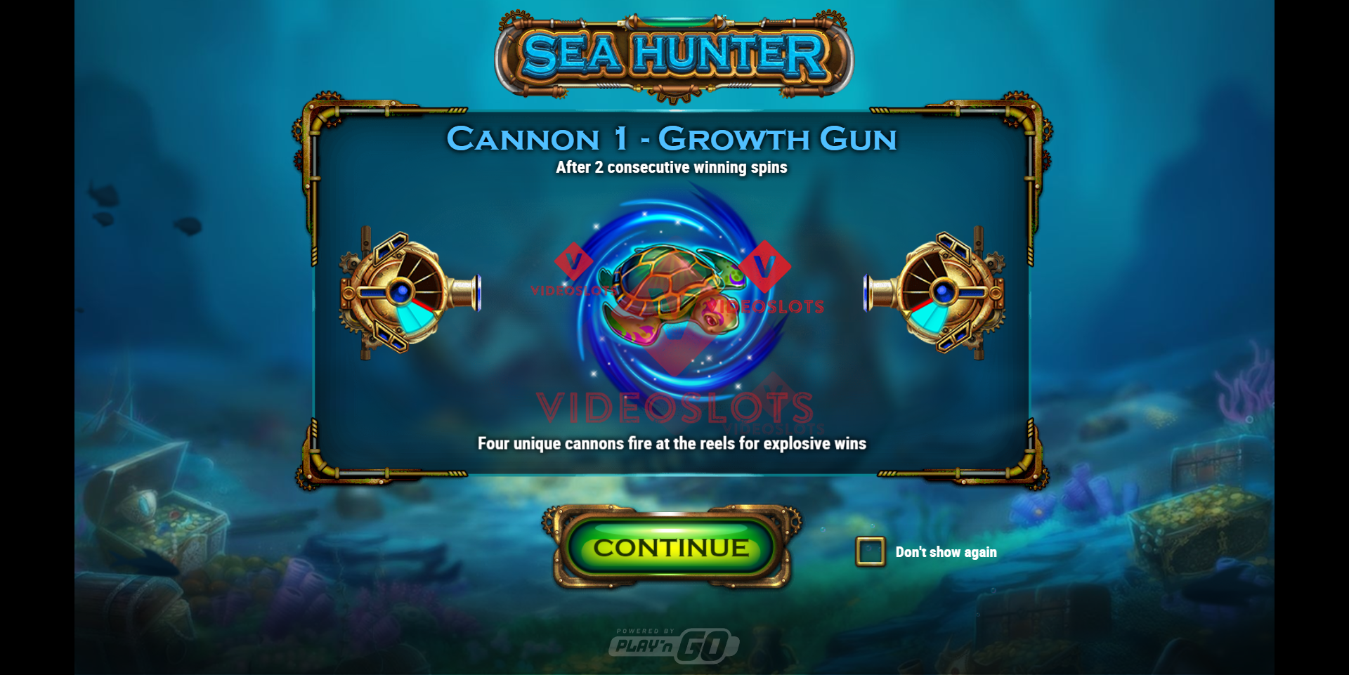 Game Intro for Sea Hunter slot from Play'n Go