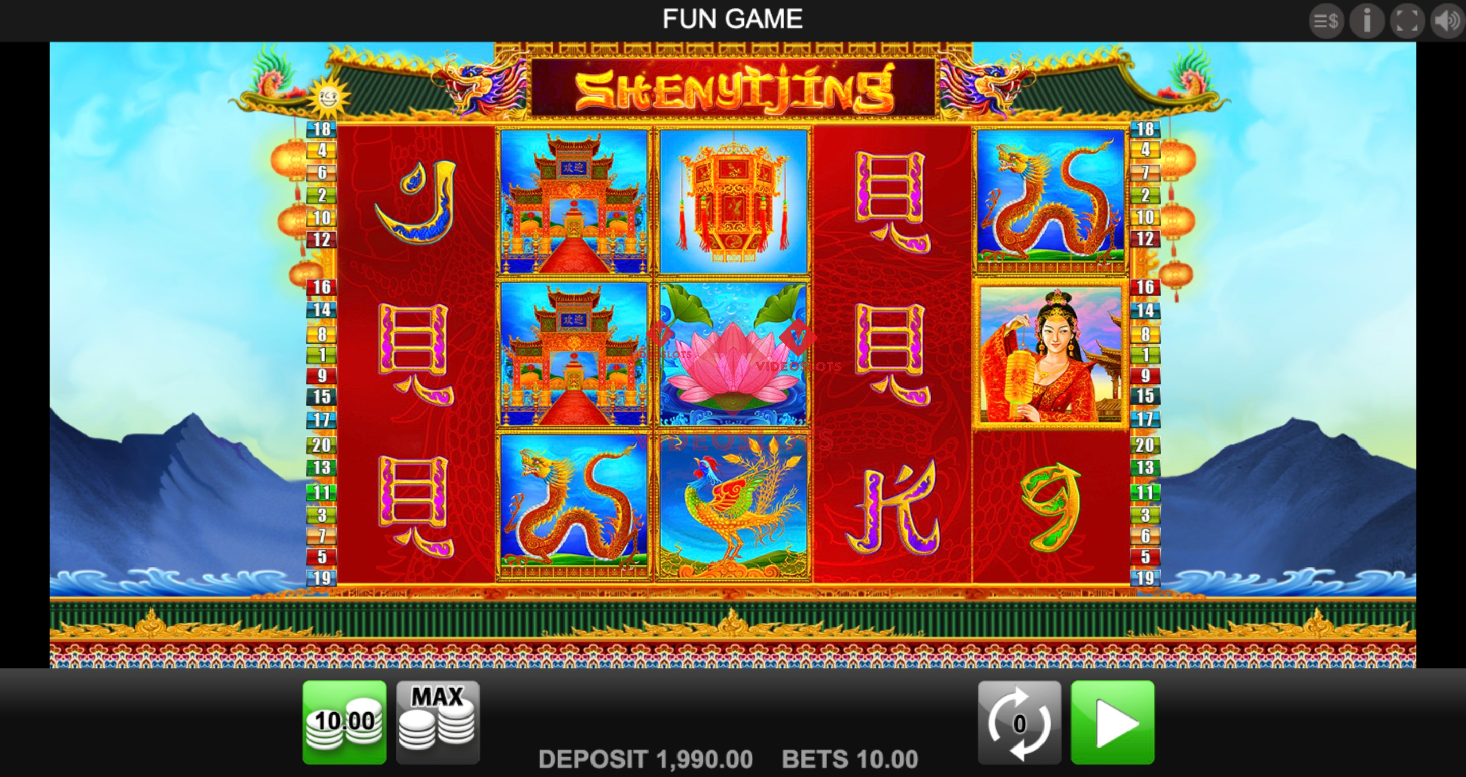 Base Game for Shenyijing slot from Merkur