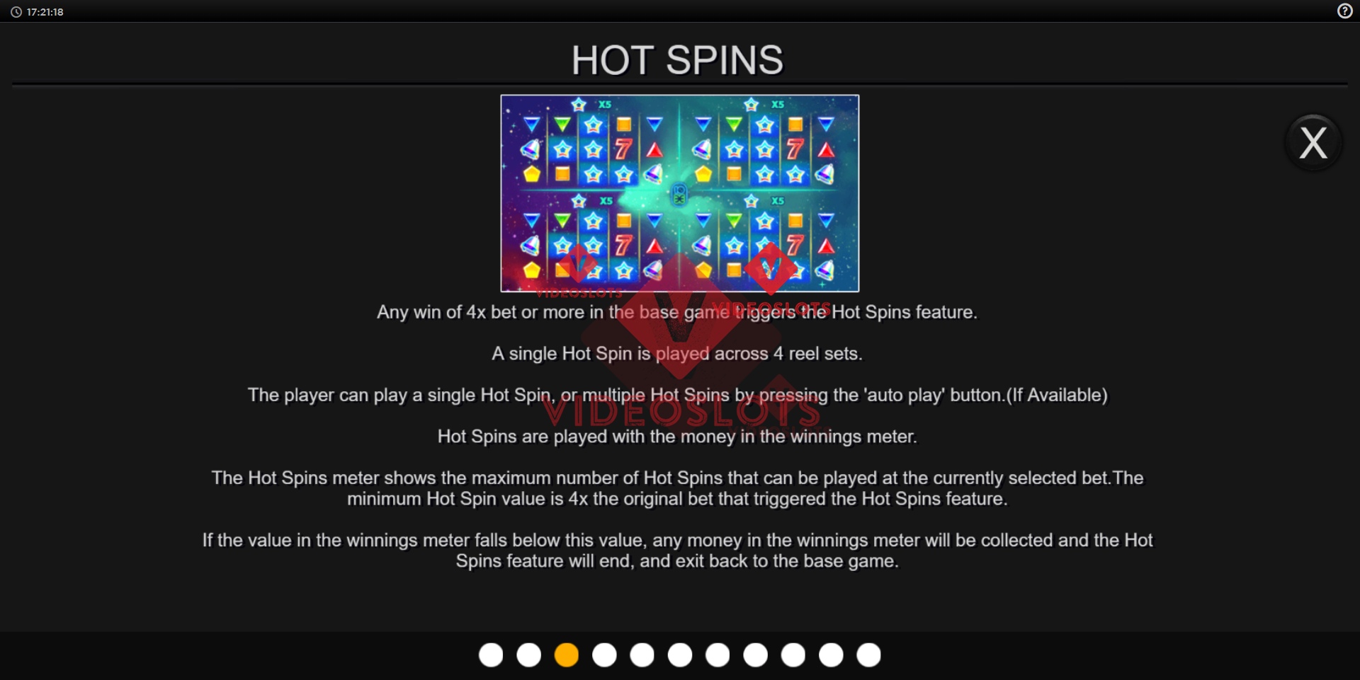 Game Rules for Star Wilds Hot Spins Plus slot from Inspired Gaming