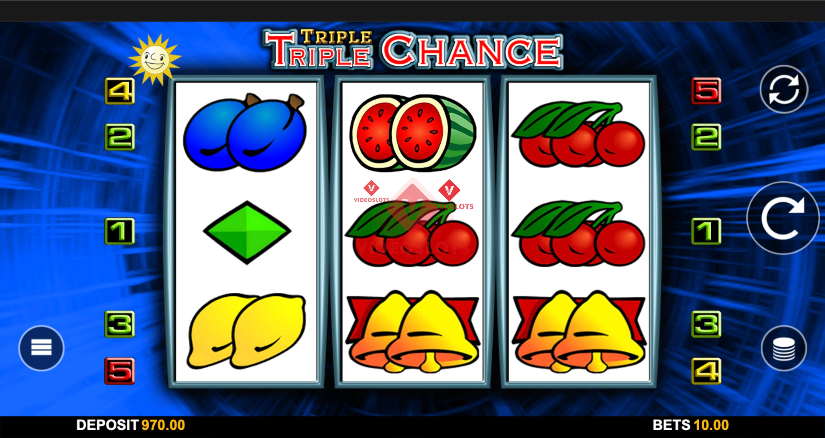 Base Game for Triple Triple Chance slot from Merkur